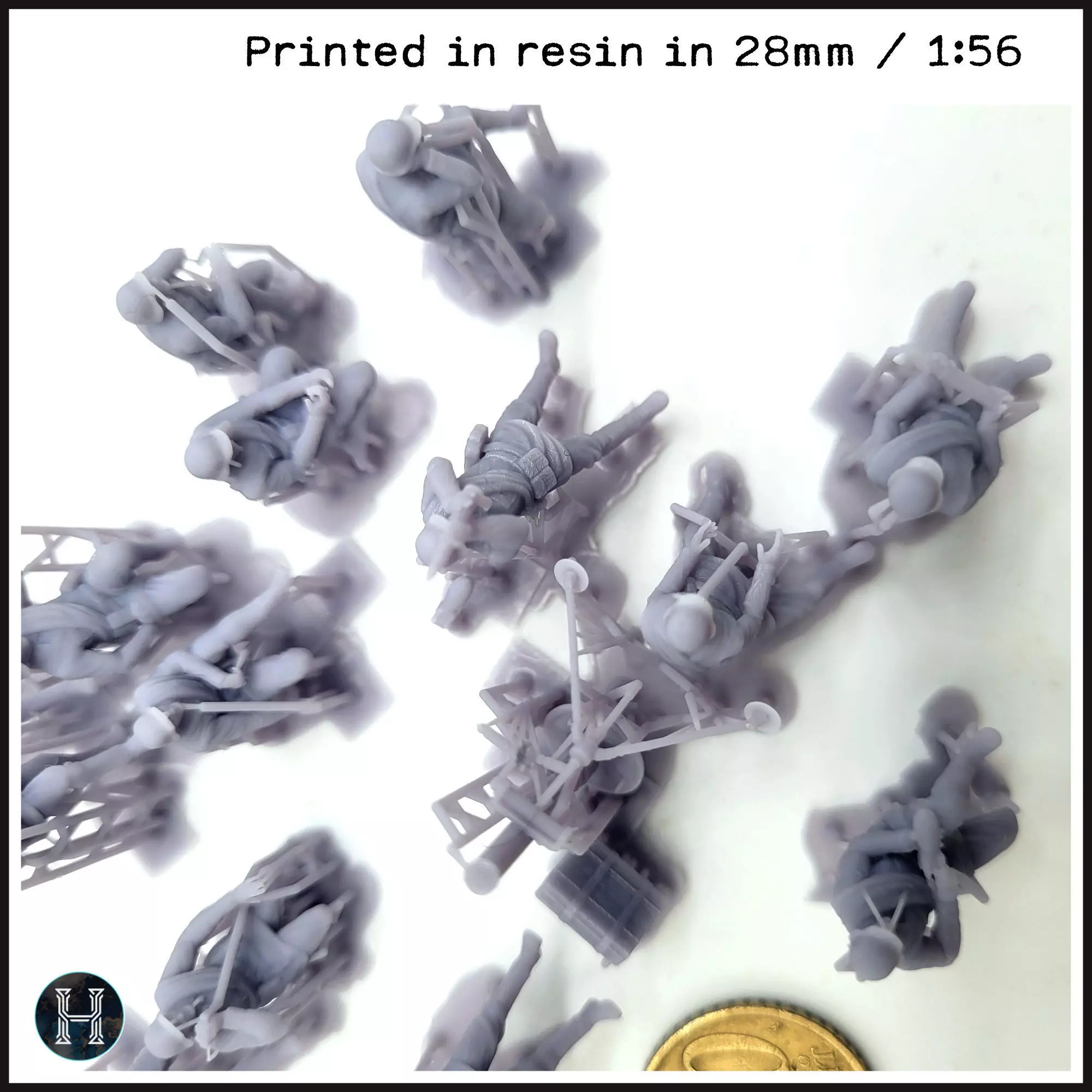 107mm M1938 Soviet heavy mortars squad with 15 crews 2 - Soviet 3D print model_13