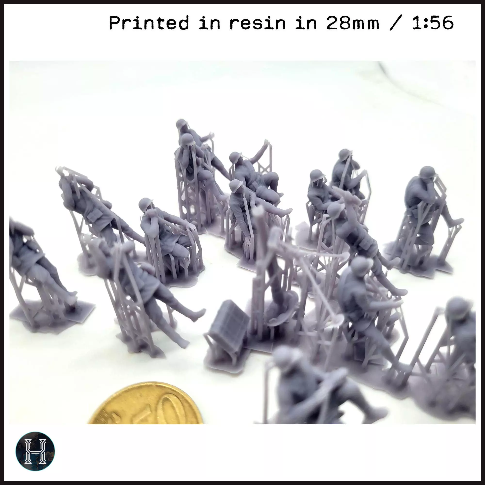 107mm M1938 Soviet heavy mortars squad with 15 crews 2 - Soviet 3D print model_11