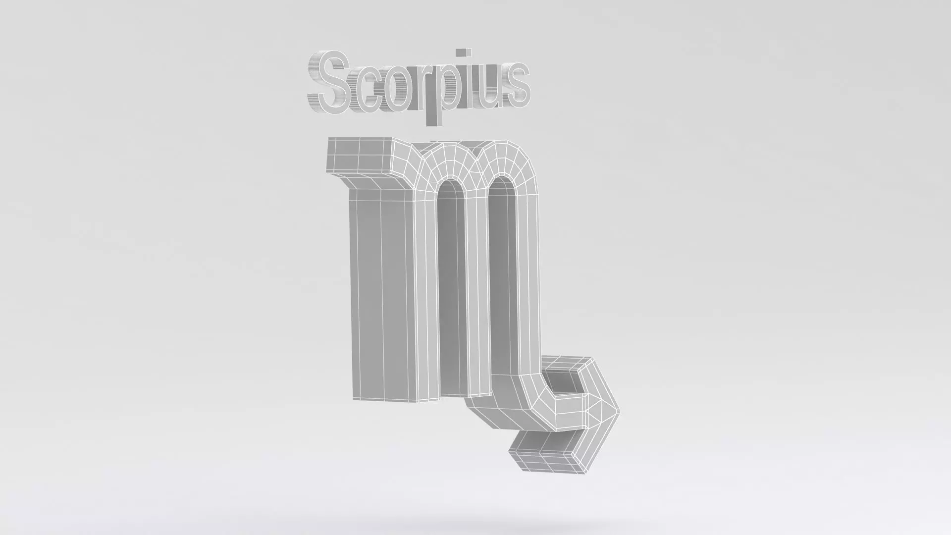 Astrological Sign scorpius 3D model_9
