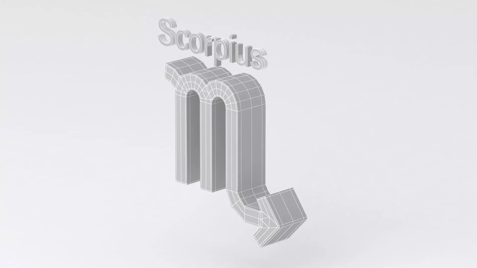 Astrological Sign scorpius 3D model_7