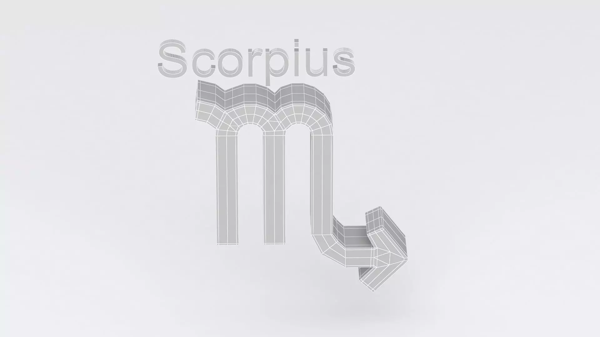 Astrological Sign scorpius 3D model_8