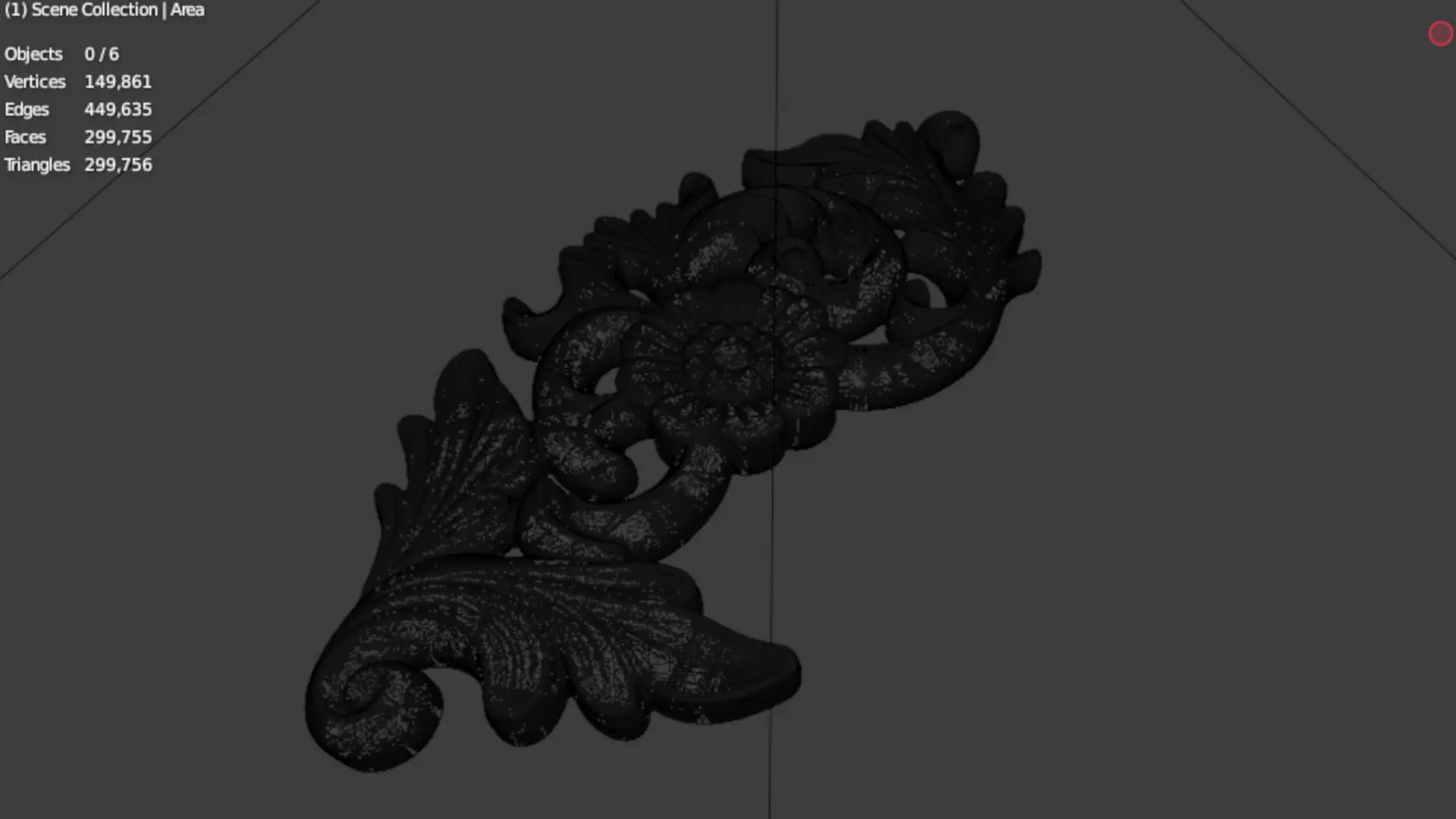 Decorative Classic Corner Element 01 3D print model_6