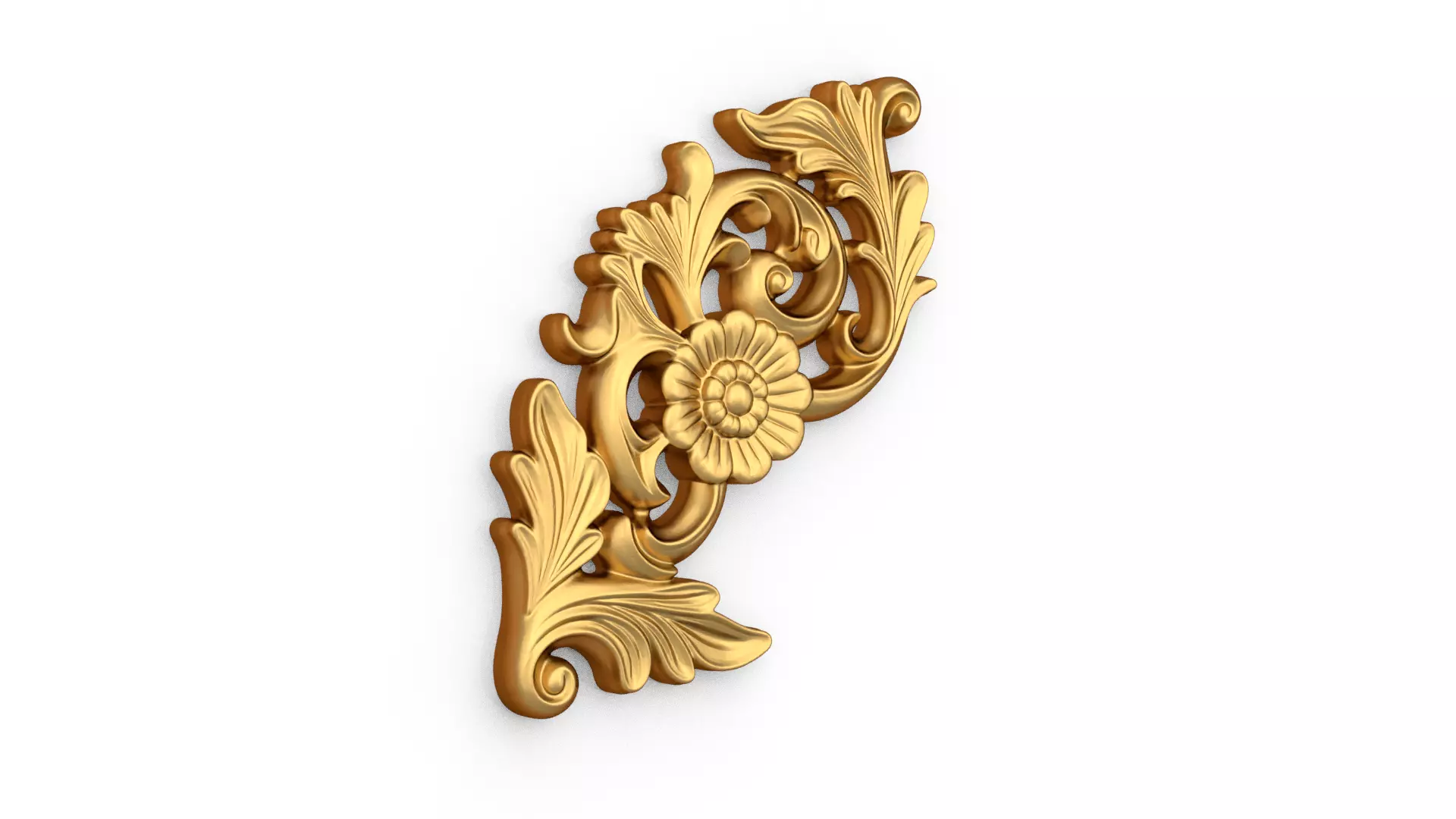 Decorative Classic Corner Element 01 3D print model_2