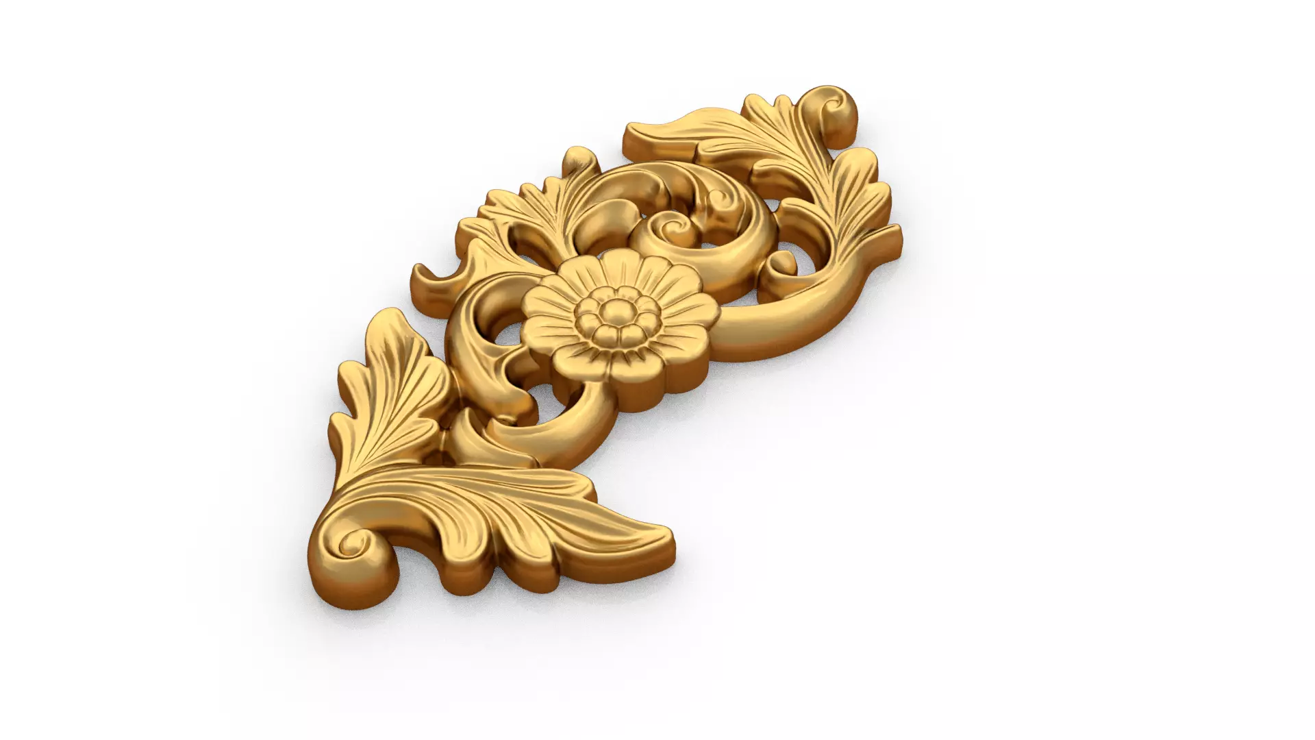 Decorative Classic Corner Element 01 3D print model_4