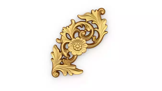Decorative Classic Corner Element 01