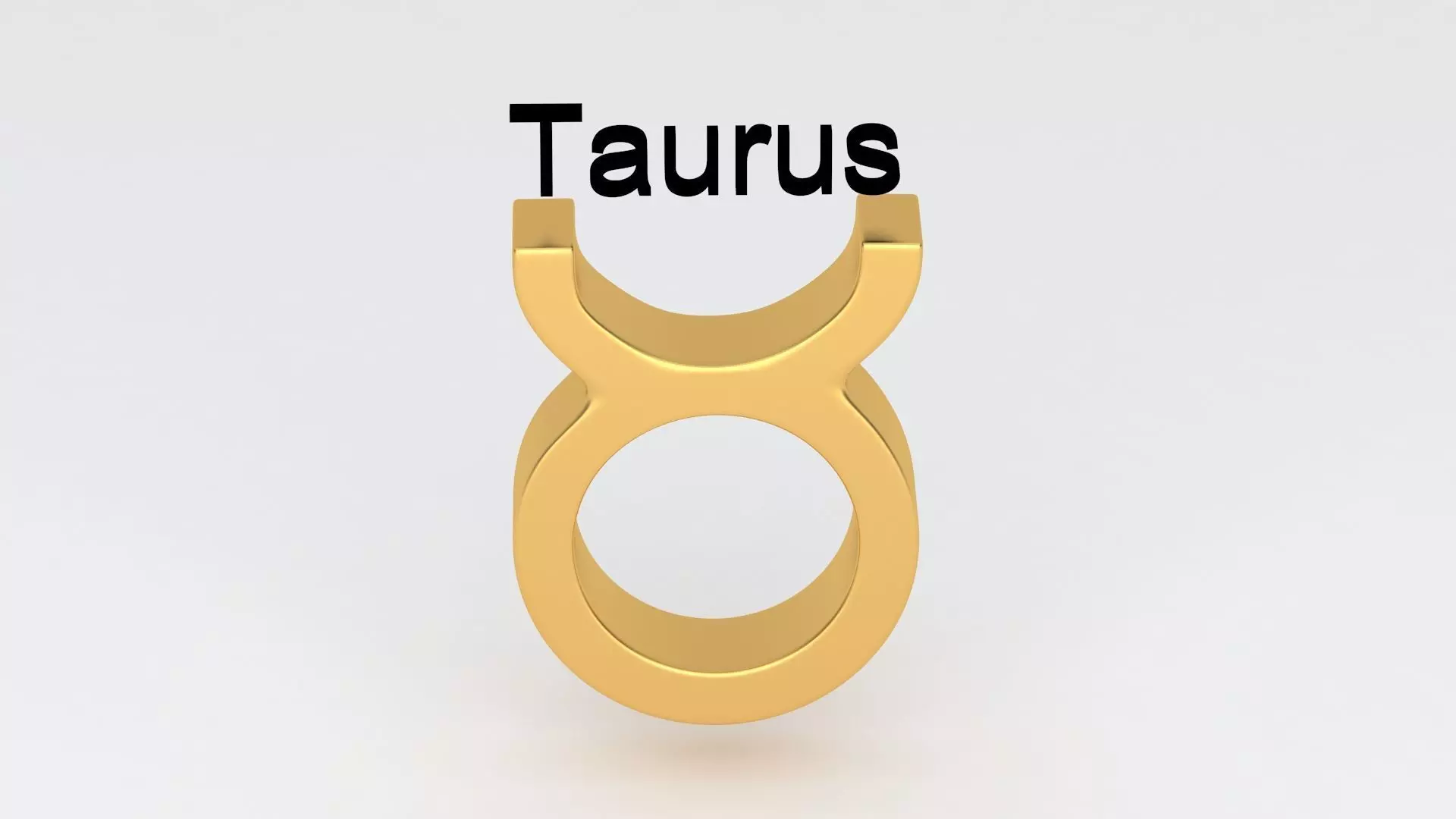 Astrological Sign taurus 3D model_3