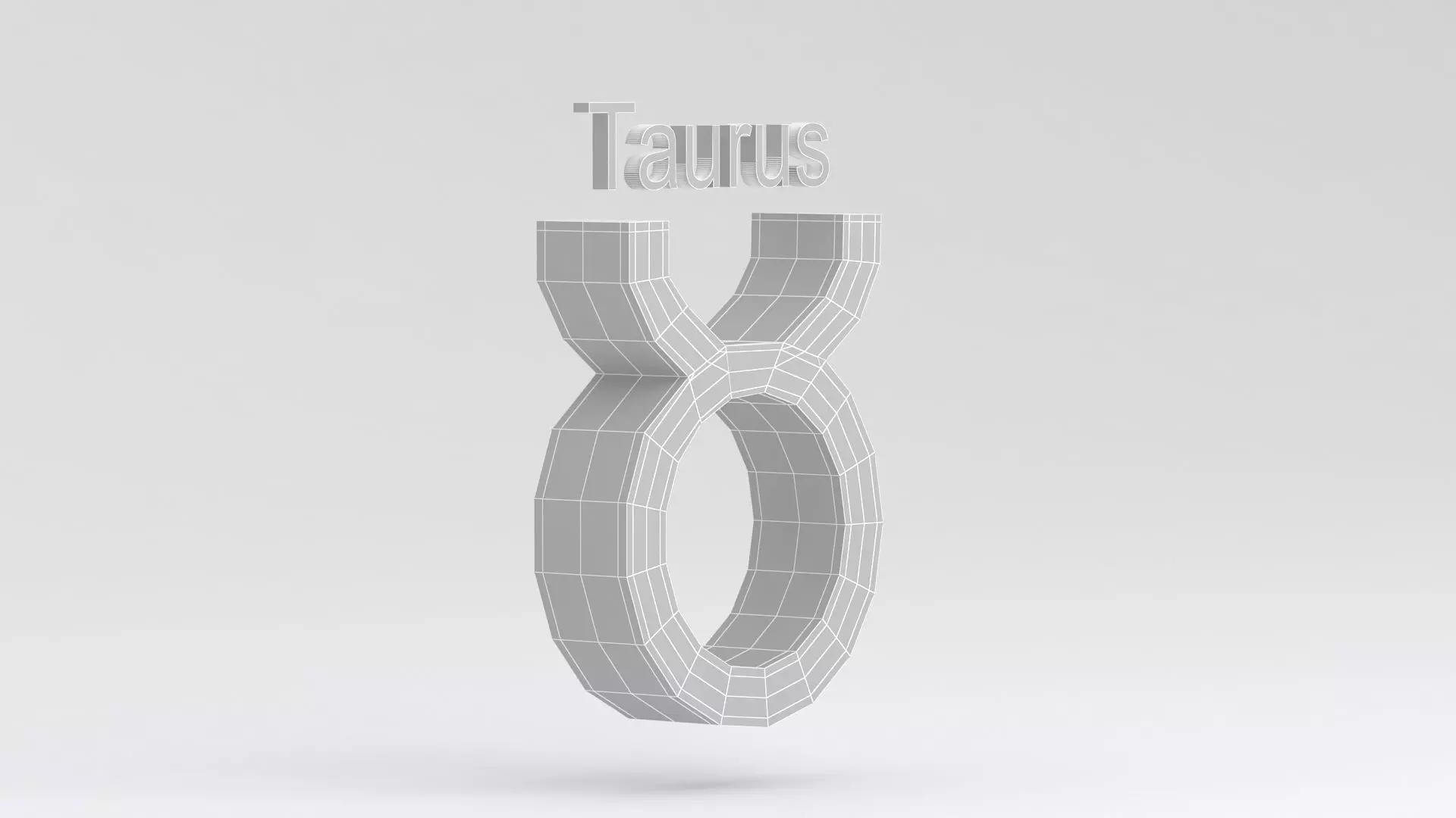 Astrological Sign taurus 3D model_9