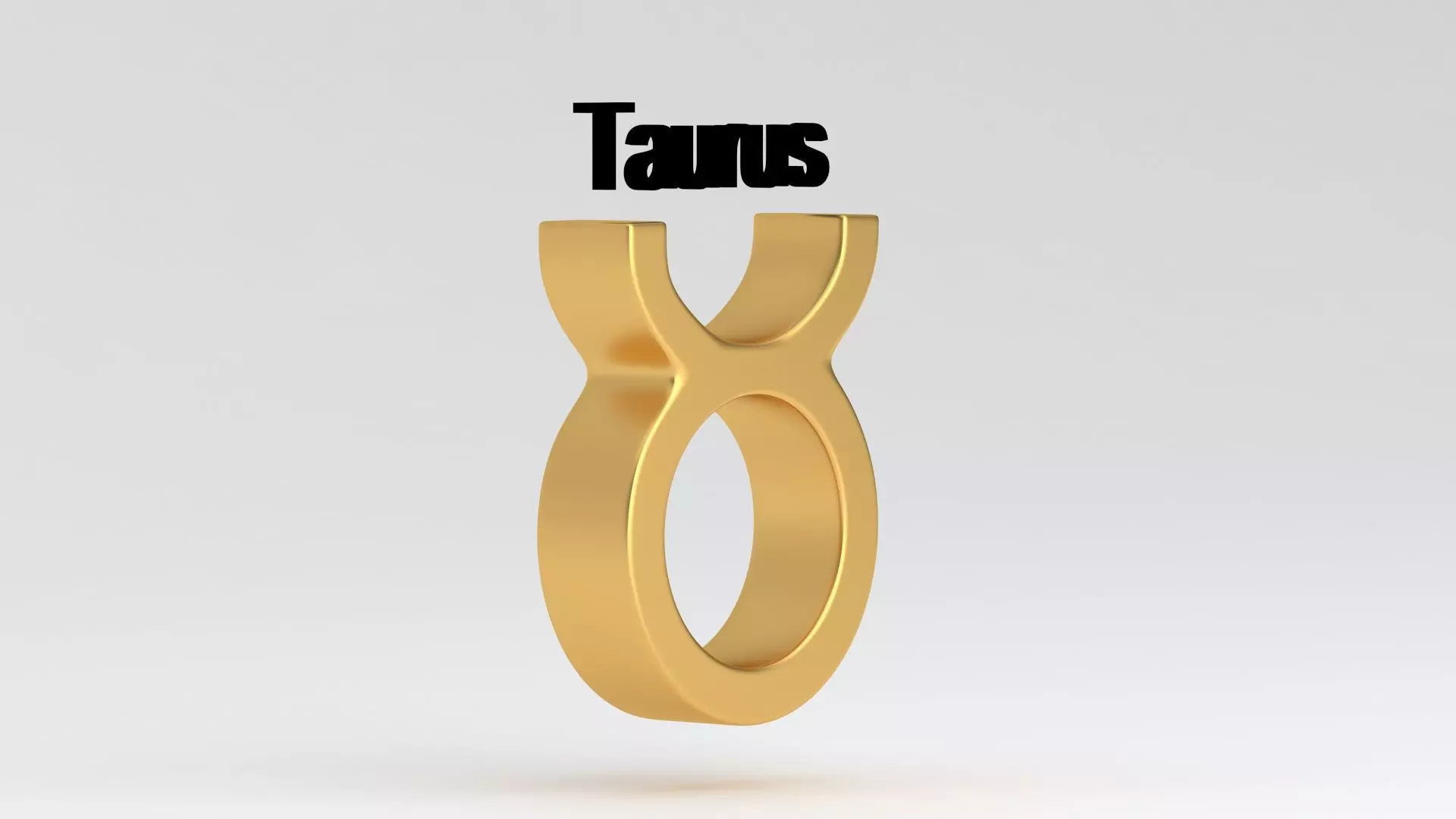 Astrological Sign taurus 3D model_4