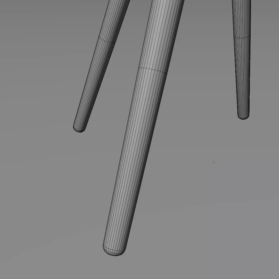 Modern Chair Low-poly 3D model_9