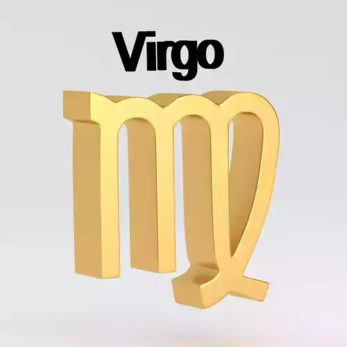 Astrological Sign virgo 3D model