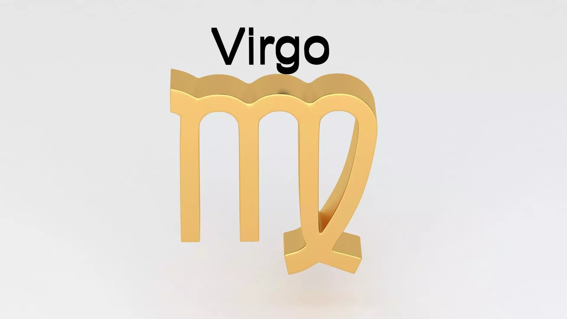 Astrological Sign virgo 3D model_3