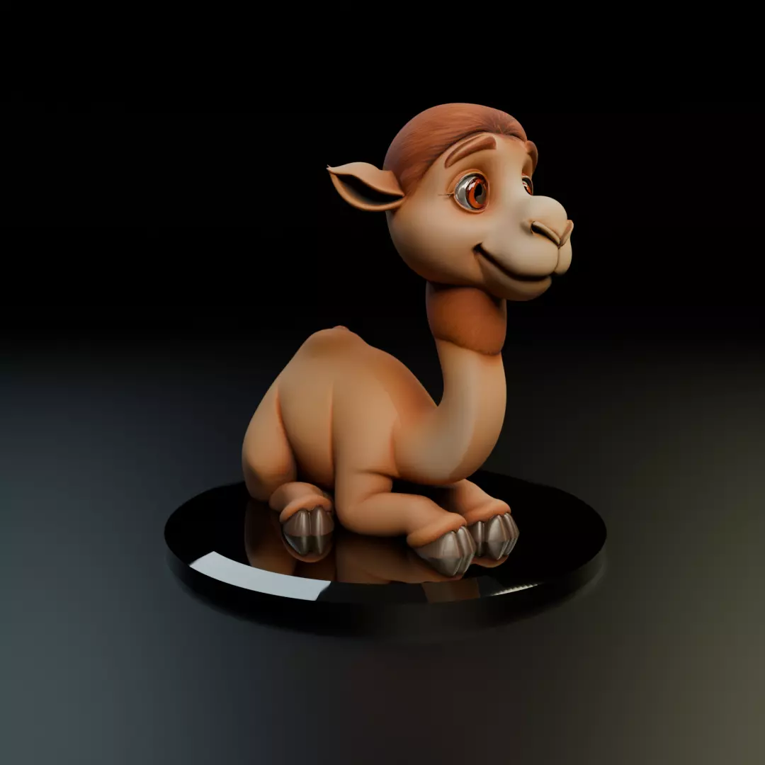 camel 3D print model_11