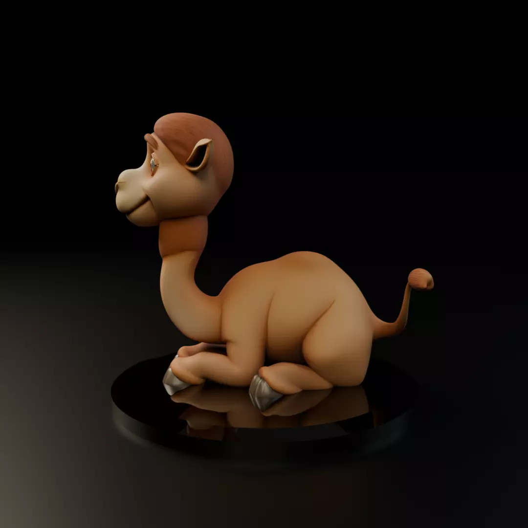 camel 3D print model_3