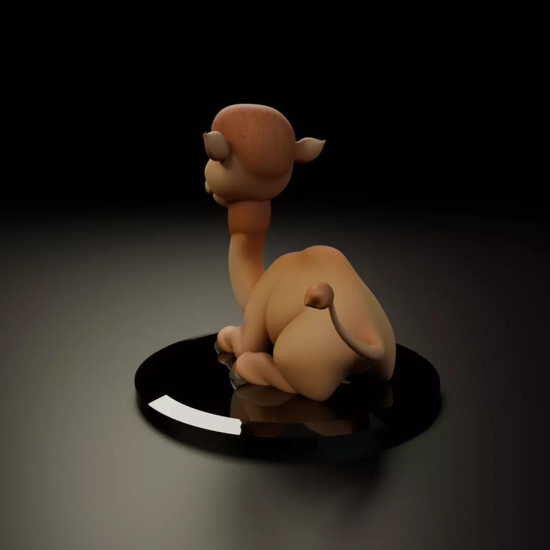 camel 3D print model_7