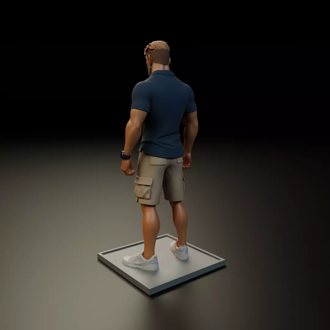 casual man 3D print model_7