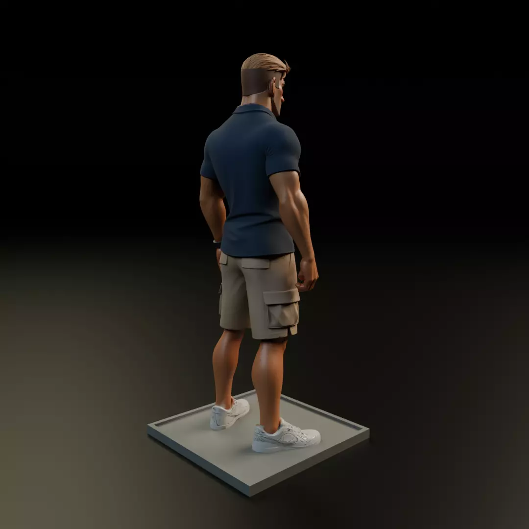 casual man 3D print model_13