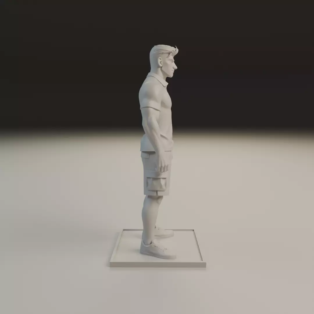 casual man 3D print model_2