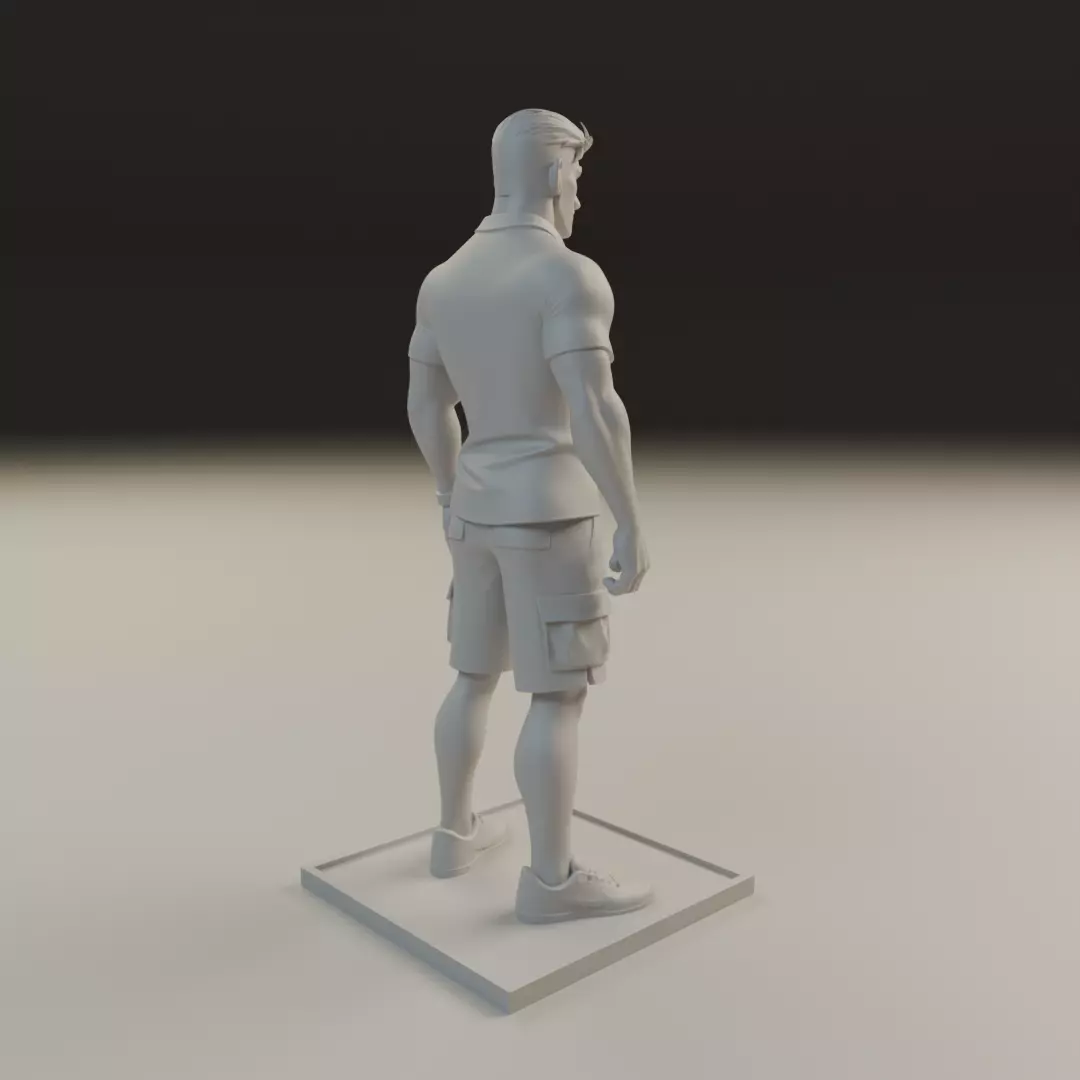 casual man 3D print model_14