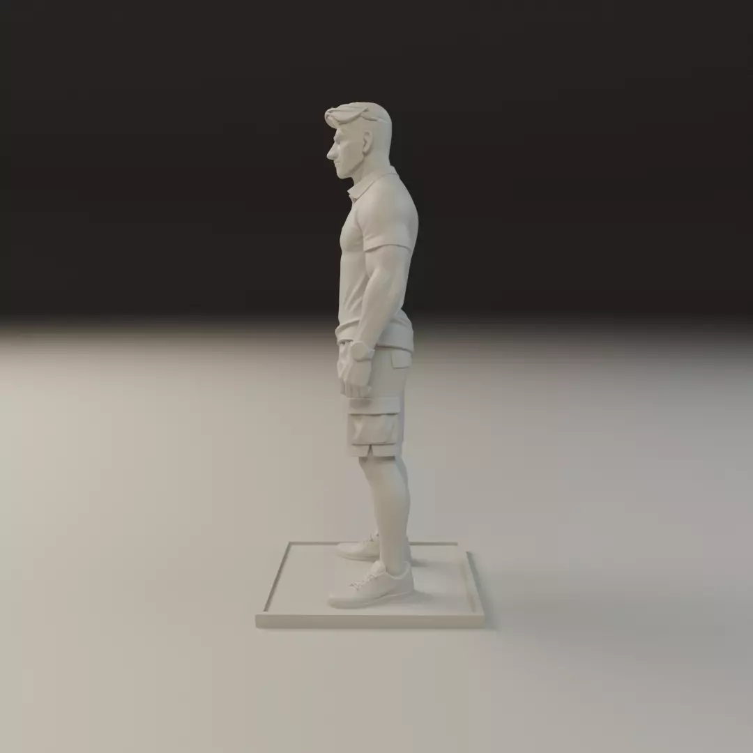 casual man 3D print model_4