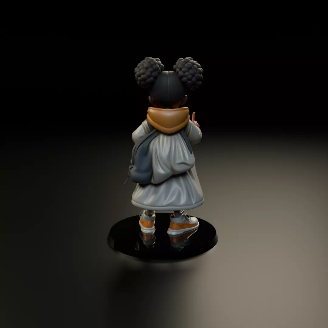 cute child 3D print model_6