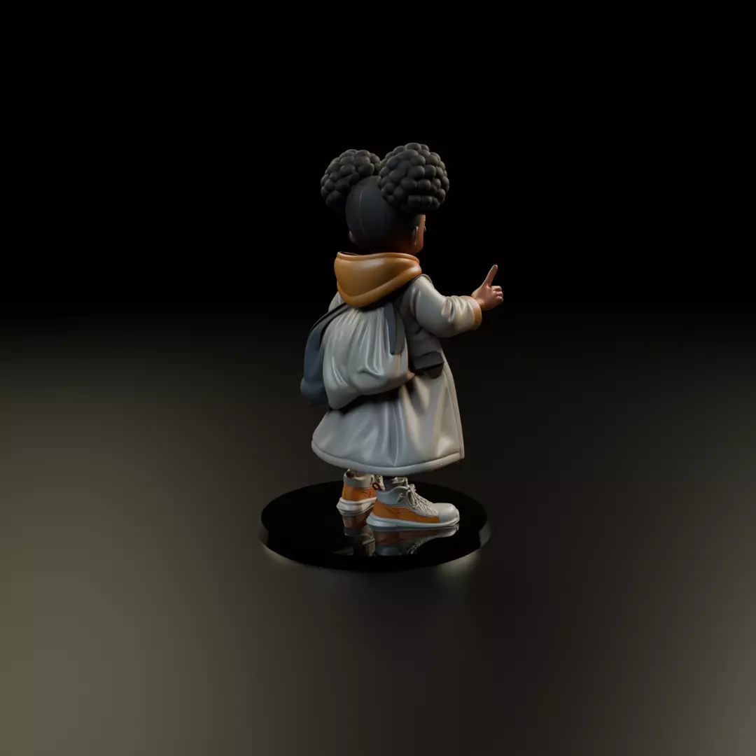 cute child 3D print model_14