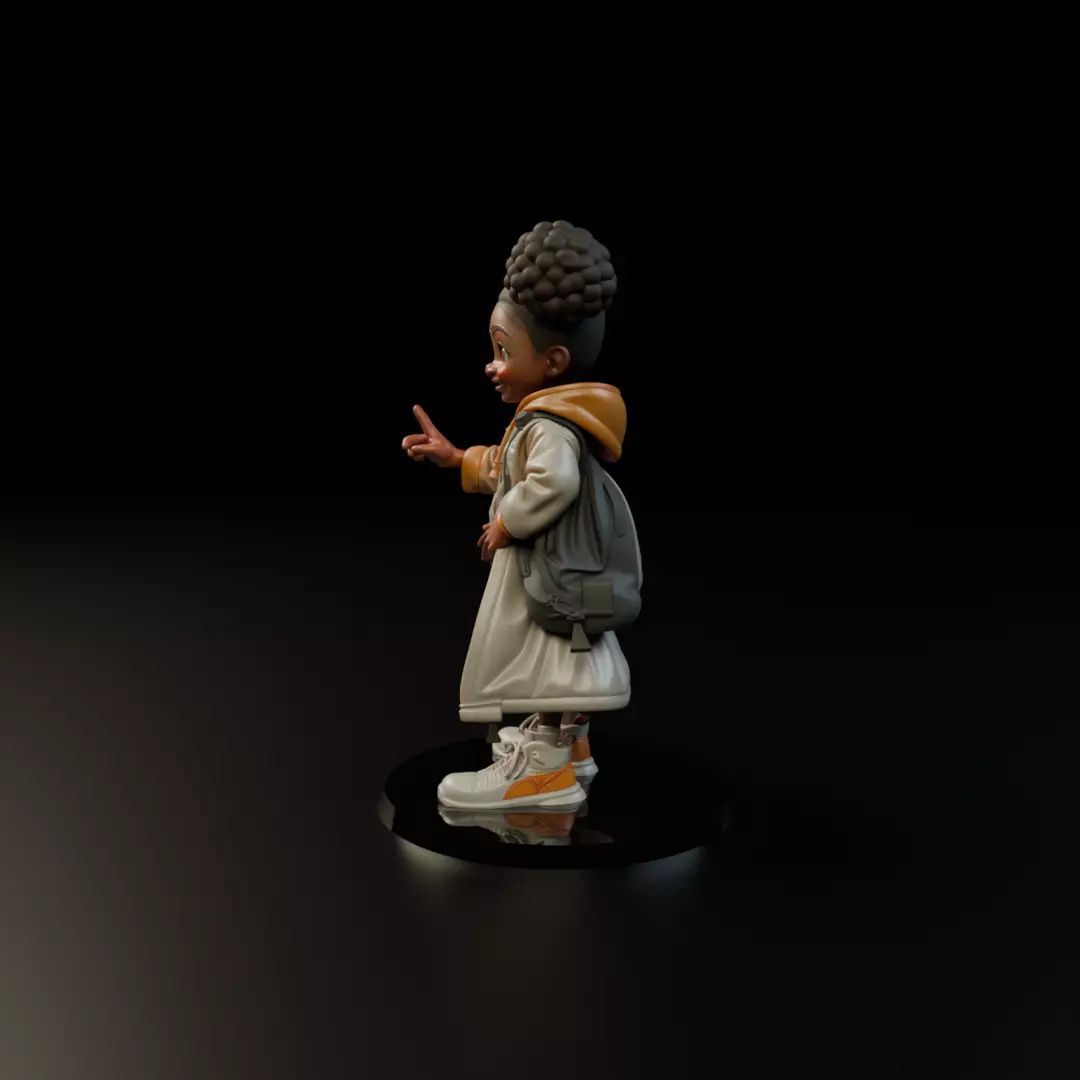 cute child 3D print model_4
