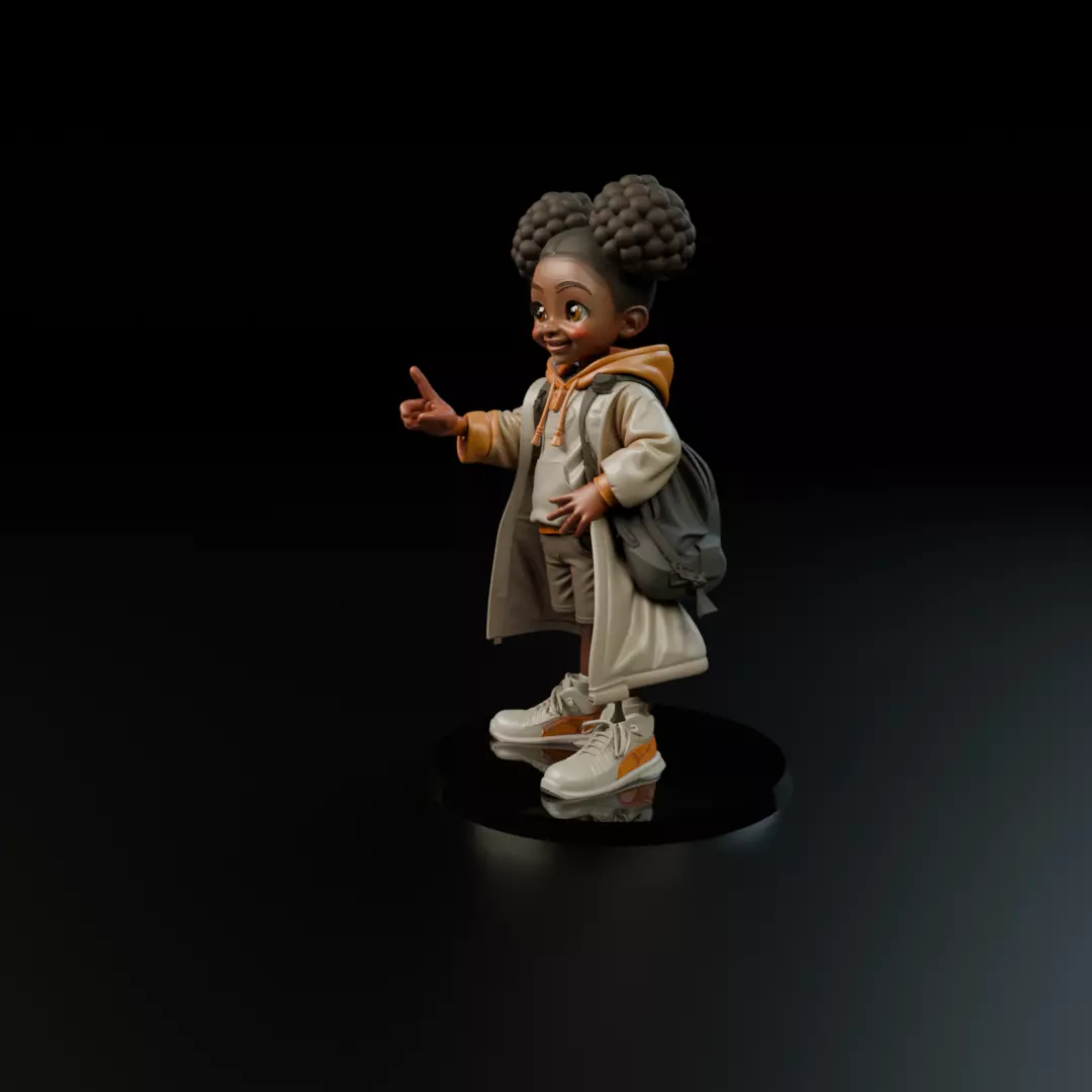 cute child 3D print model_10