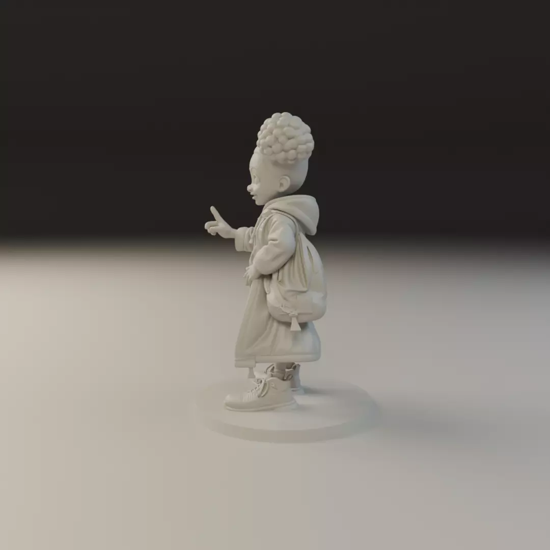 cute child 3D print model_3