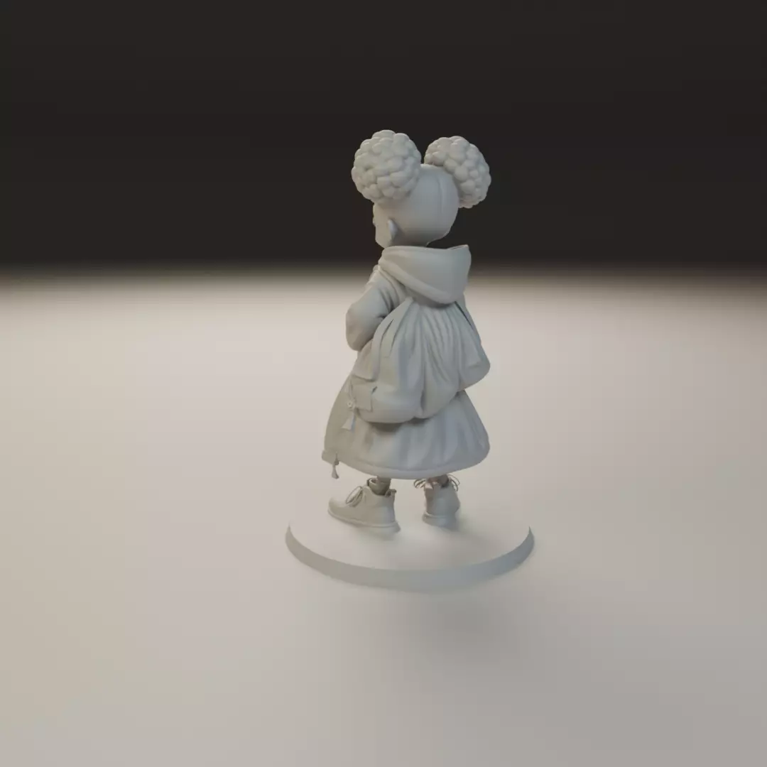 cute child 3D print model_7