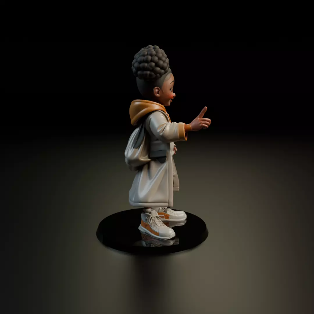 cute child 3D print model_2