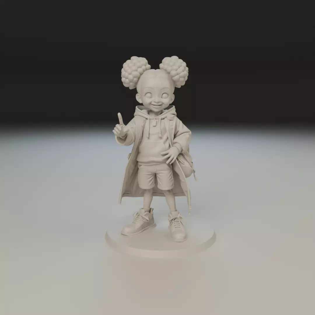 cute child 3D print model_15