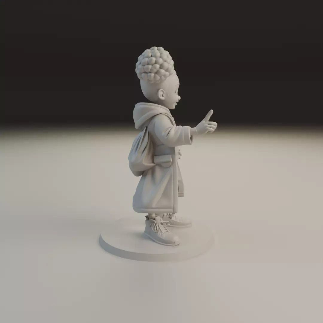 cute child 3D print model_1