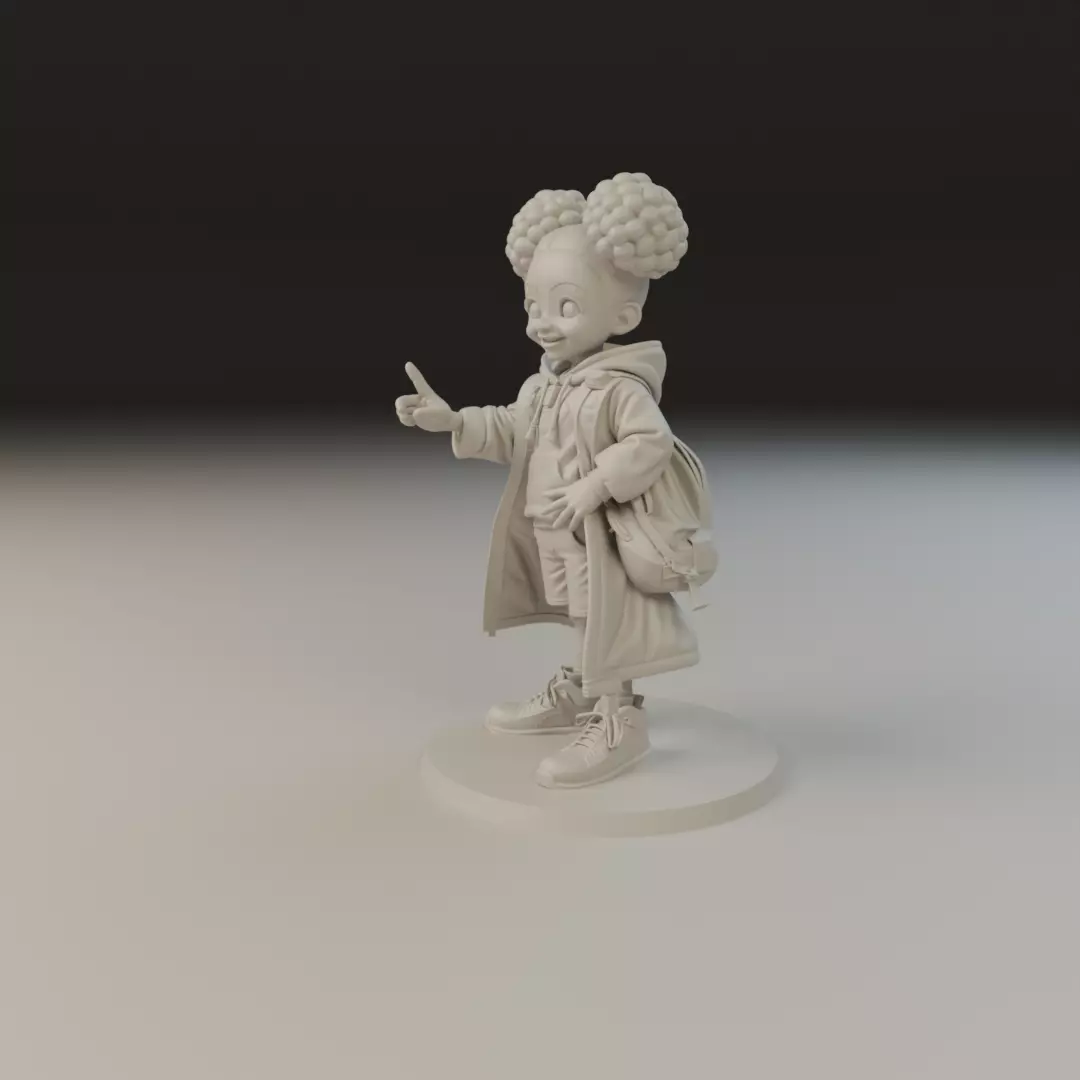 cute child 3D print model_9