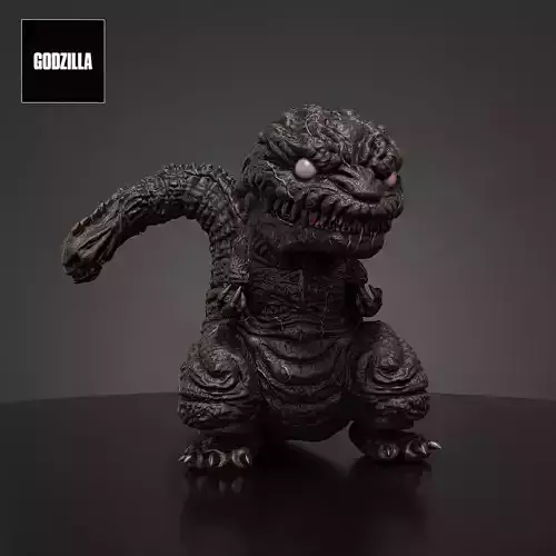 Shin chibi gojira 3dprint