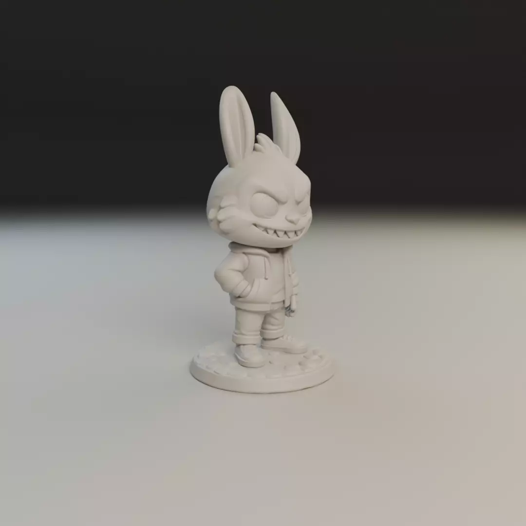 labubu 3D print model_12