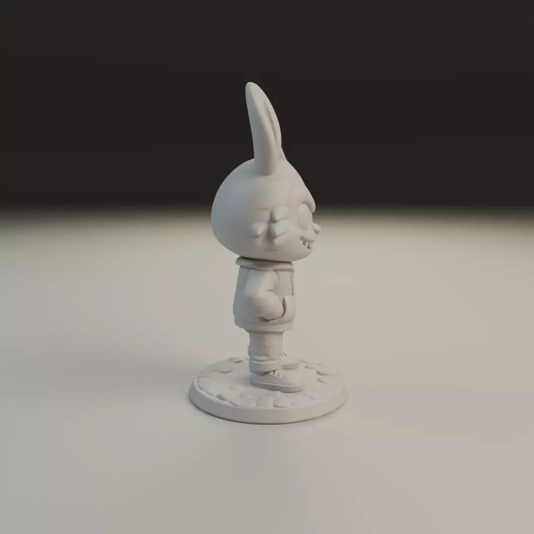 labubu 3D print model_2