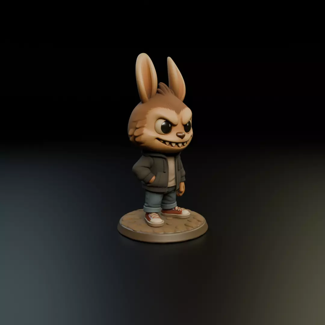labubu 3D print model_11
