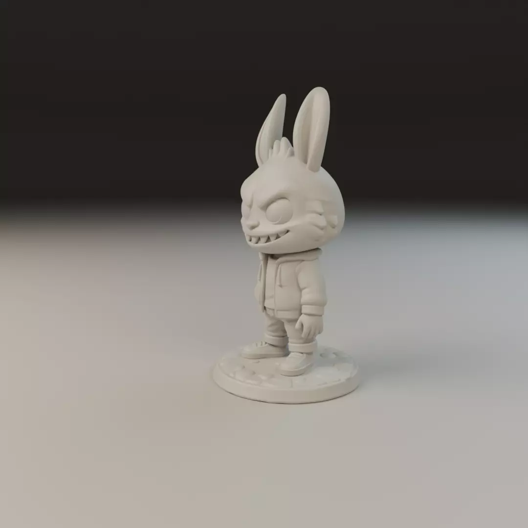 labubu 3D print model_10