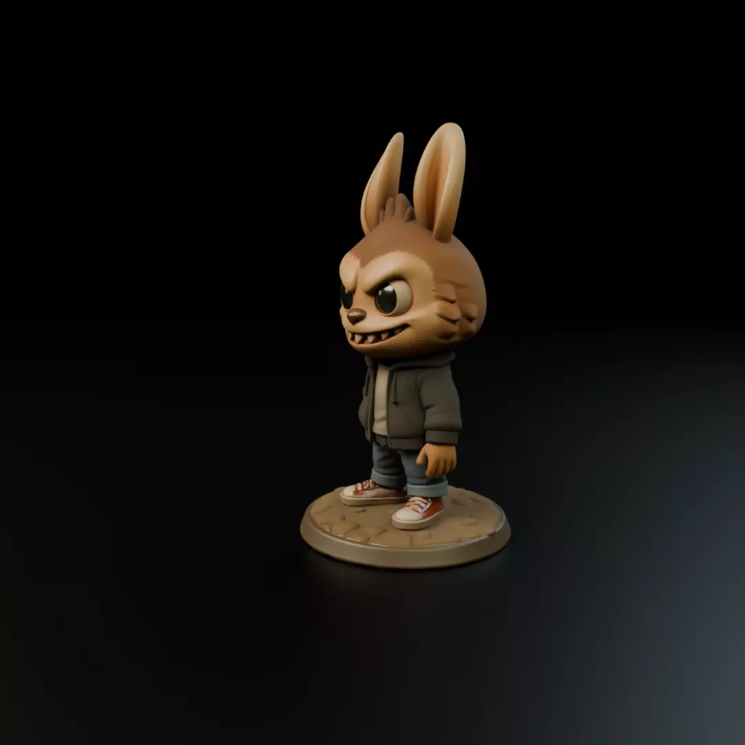 labubu 3D print model_9