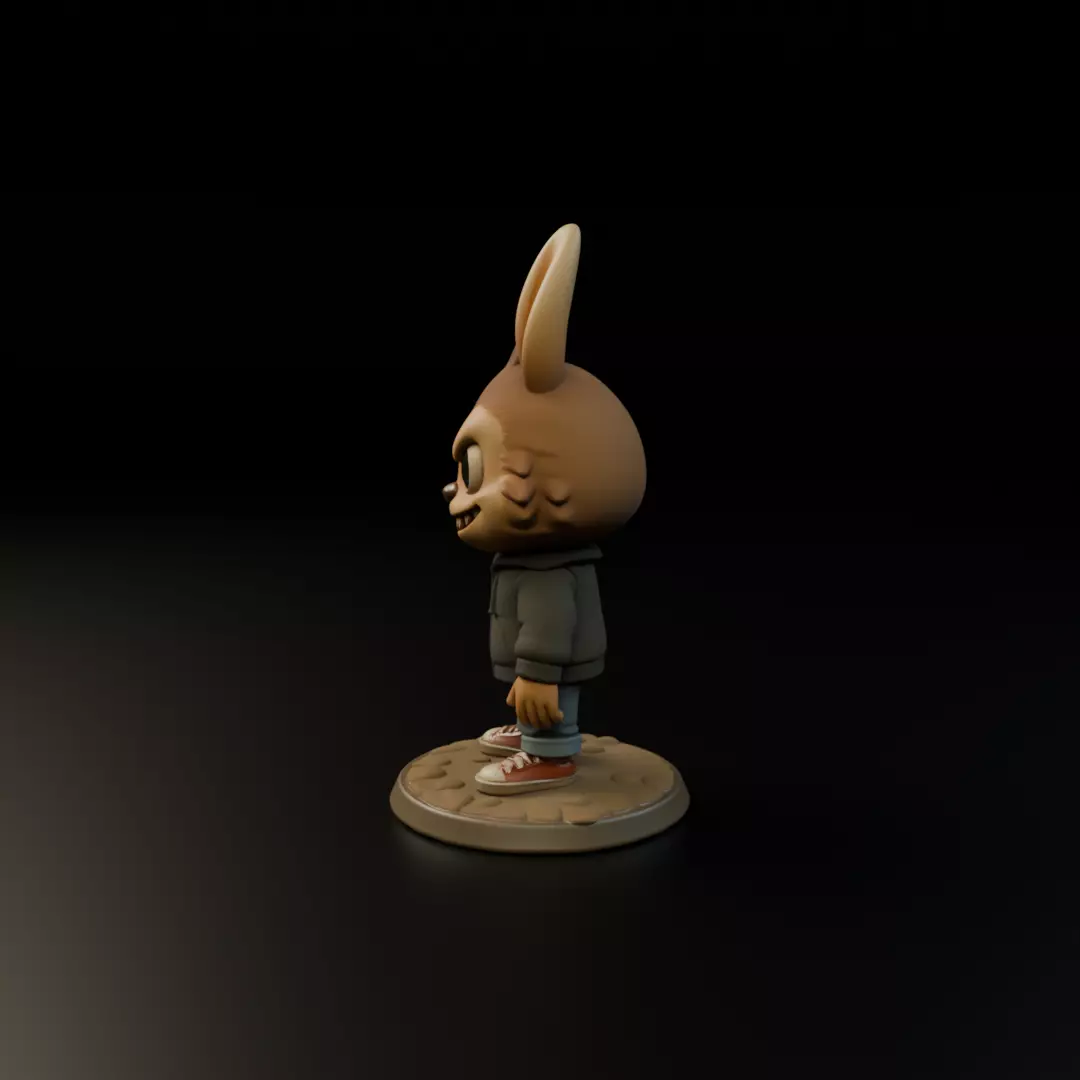 labubu 3D print model_3