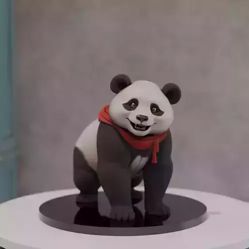 panda bear 3D print model