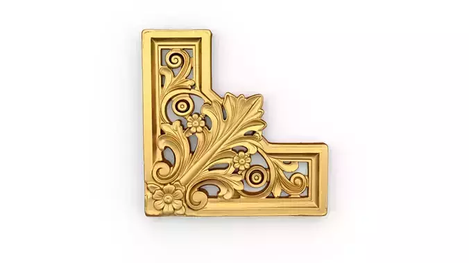 Decorative Classic Corner Element 02