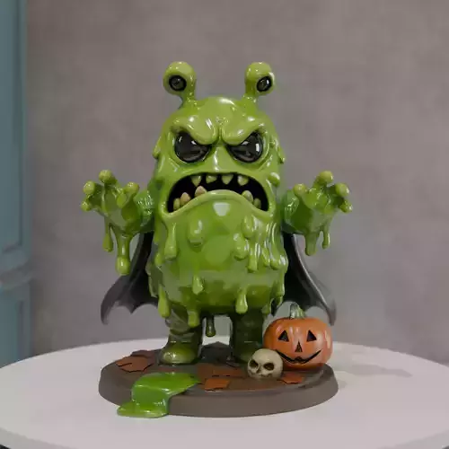slime monster 3D print model