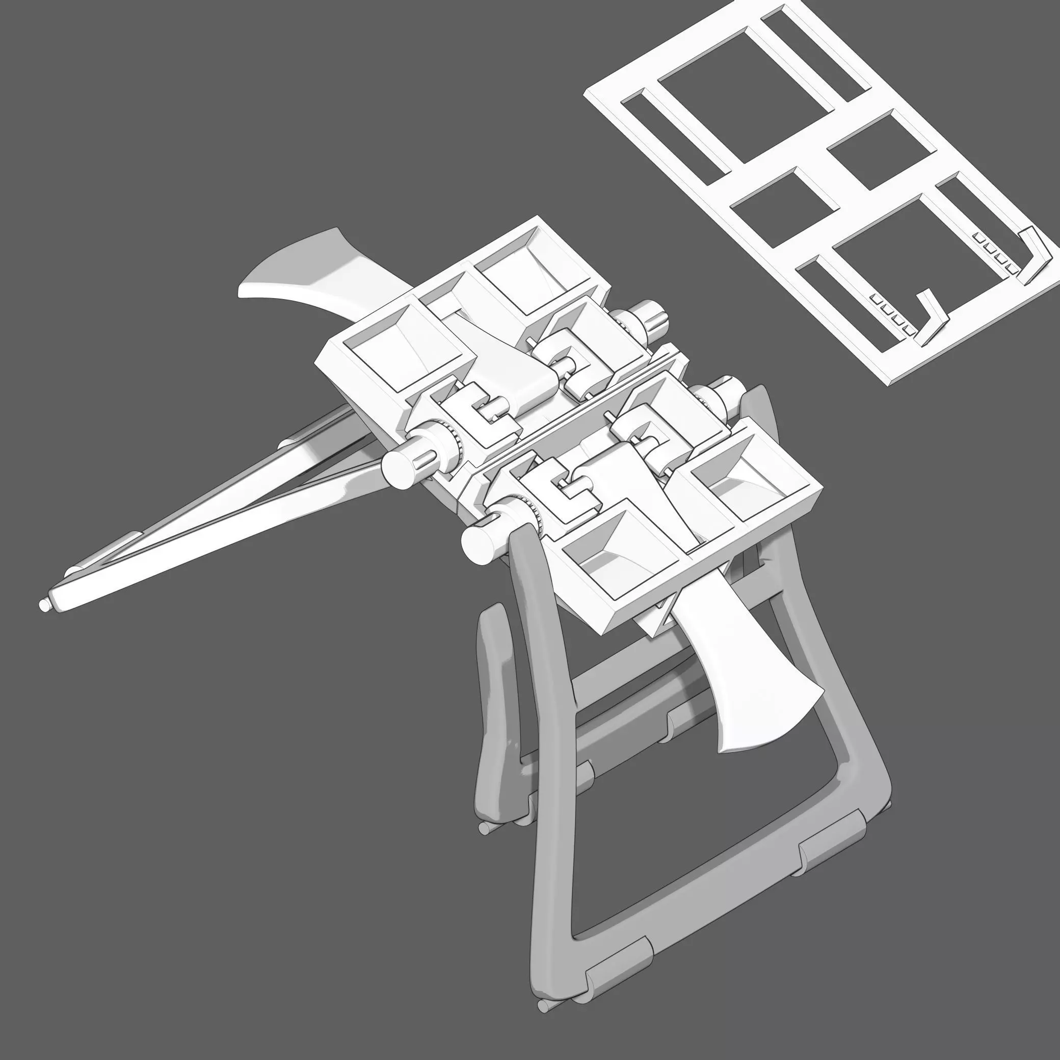 Articulated support 03- Notebook 3D print model_4