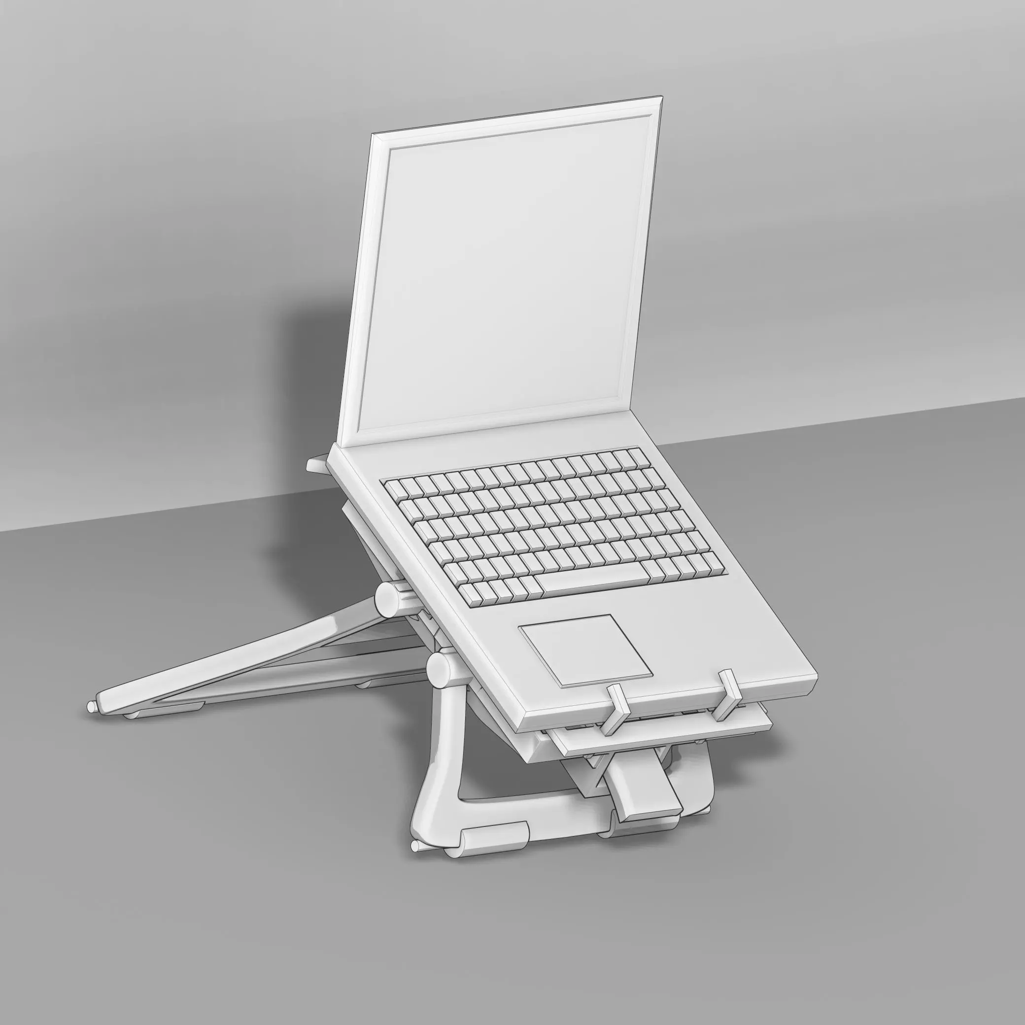 Articulated support 03- Notebook 3D print model_2