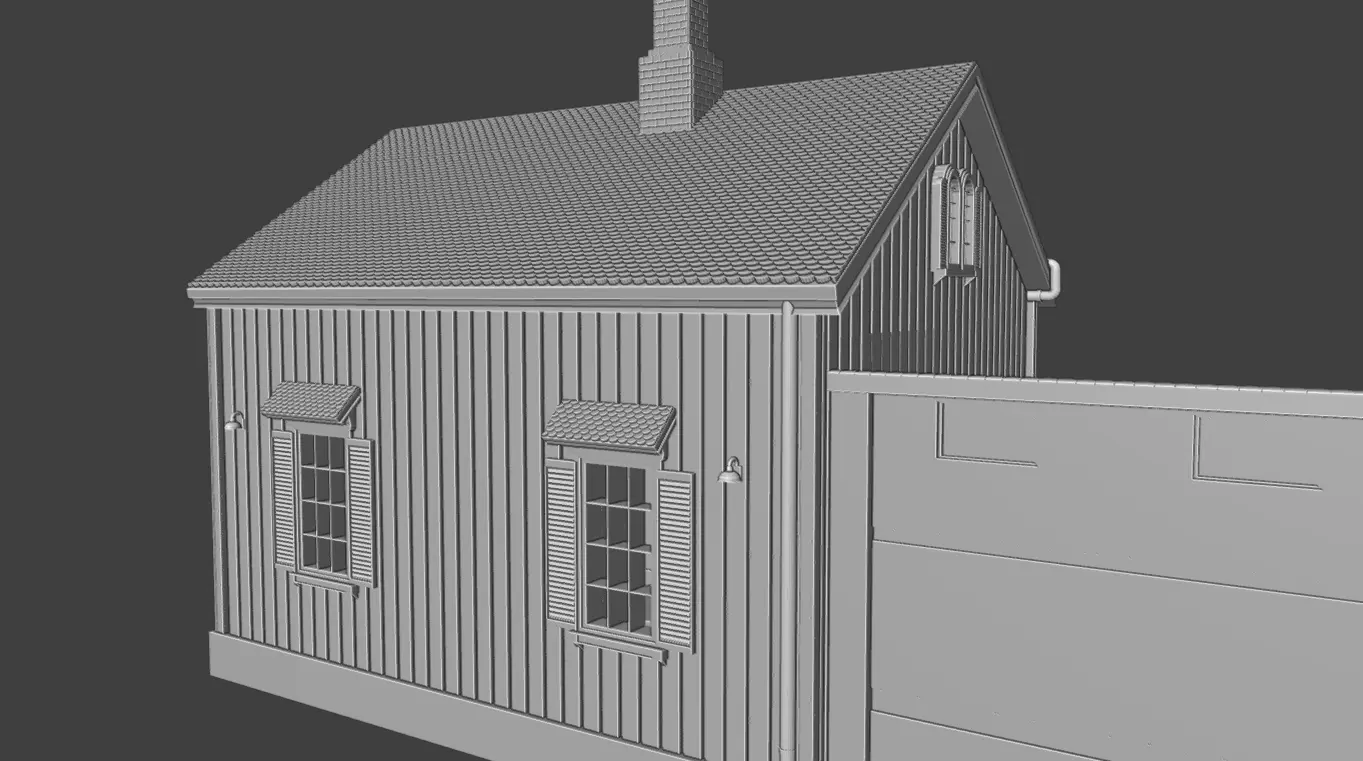 Single Family Home 3D print model_8