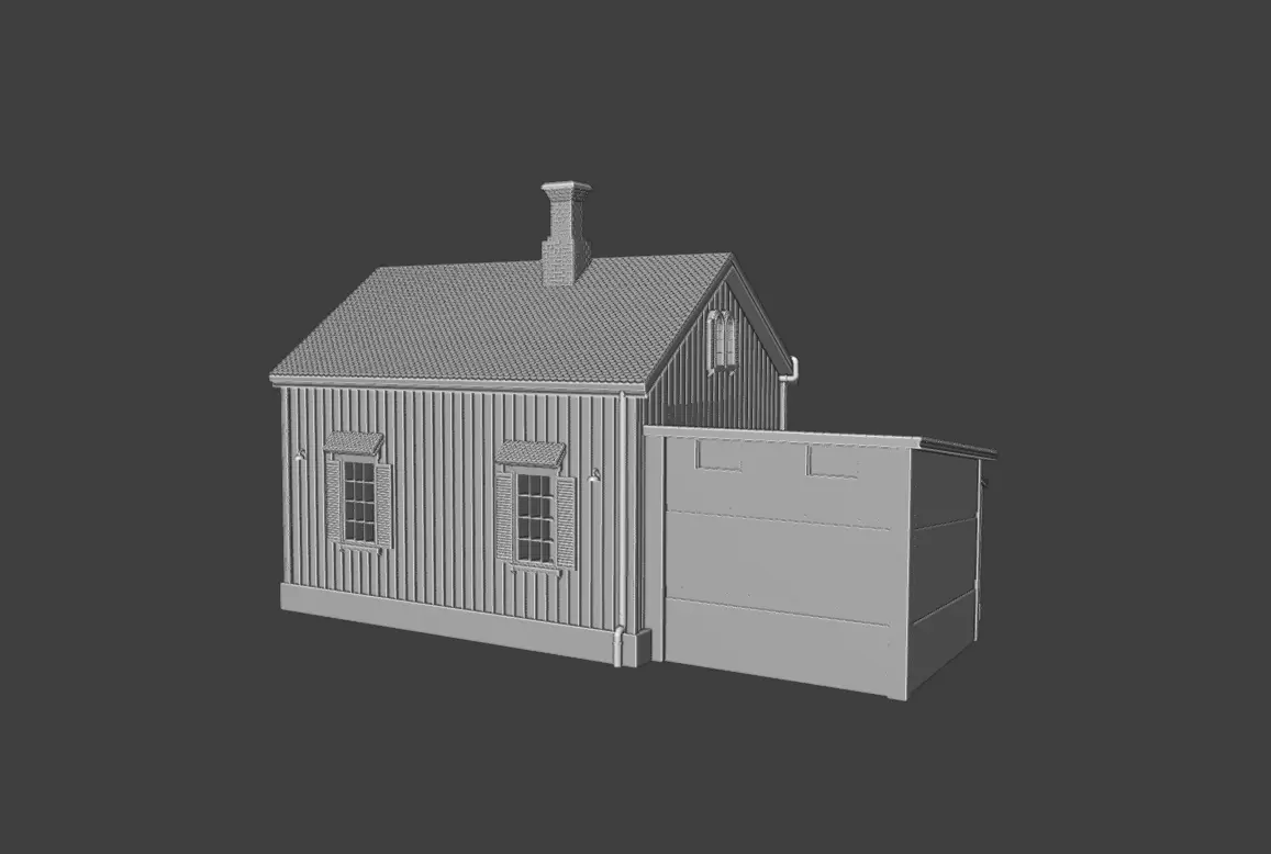 Single Family Home 3D print model_7