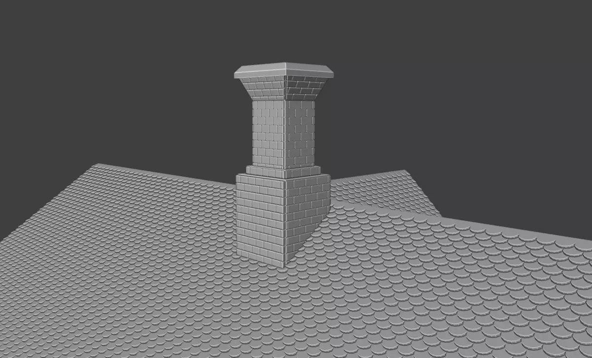 Single Family Home 3D print model_9