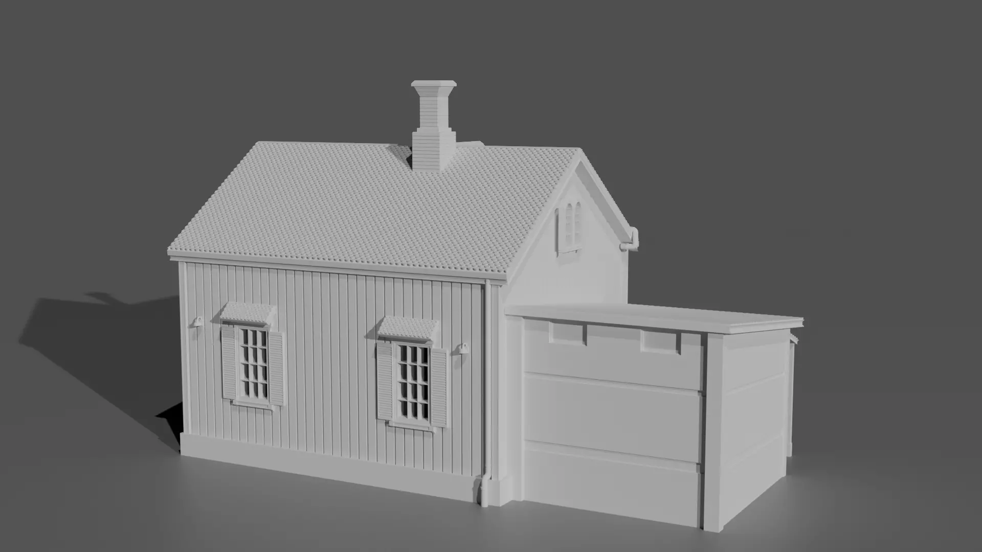 Single Family Home 3D print model_2