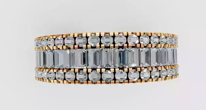  Channel-Set Baguettes ring